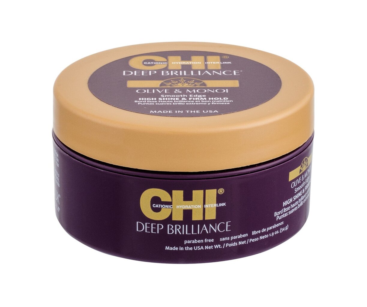 Joustava kiinnityspomade hiuksille Chi deep brilliance oliivi ja monoi korkea kiilto ja kiinteä pito 54 g hinta ja tiedot | Kampaamotuotteet | hobbyhall.fi