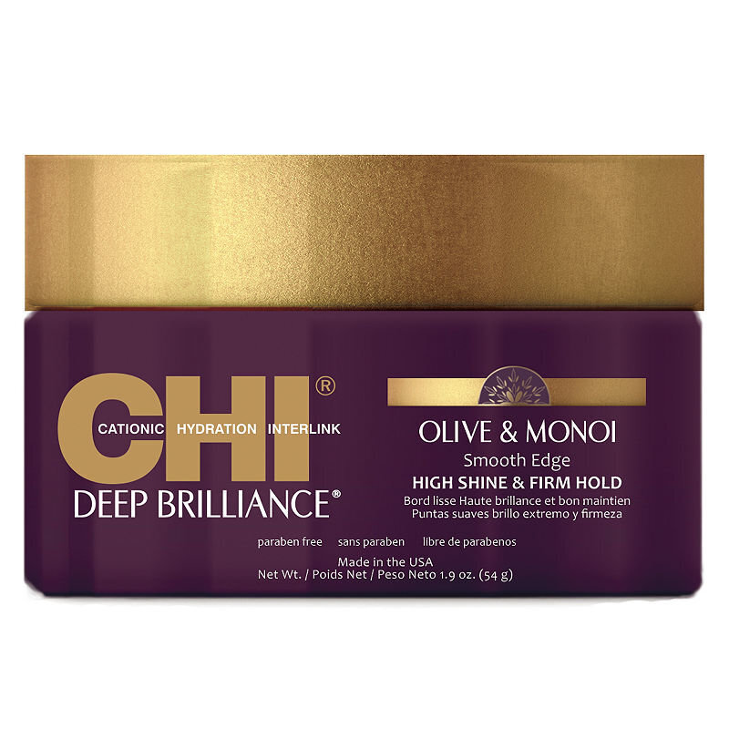 Joustava kiinnityspomade hiuksille Chi deep brilliance oliivi ja monoi korkea kiilto ja kiinteä pito 54 g hinta ja tiedot | Kampaamotuotteet | hobbyhall.fi