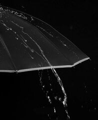 Taitettava sateenvarjo K25, musta hinta ja tiedot | Naisten sateenvarjot | hobbyhall.fi