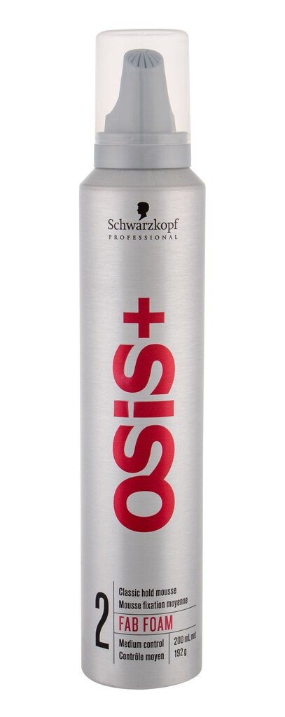 Schwarzkopf Osis+ Fab Foam Classic Hold volyymilakka 200 ml hinta ja tiedot | Kampaamotuotteet | hobbyhall.fi