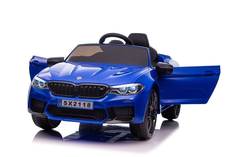 BMW M5 Drift, yksipaikkainen sähköauto lapsille, sininen hinta ja tiedot | Lasten sähköautot | hobbyhall.fi