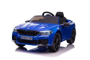 BMW M5 Drift, yksipaikkainen sähköauto lapsille, sininen hinta ja tiedot | Lasten sähköautot | hobbyhall.fi