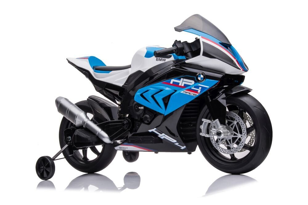 Sähkömoottoripyörä lapsille BMW HP4 Race JT5001, sininen hinta ja tiedot | Lasten sähköautot | hobbyhall.fi