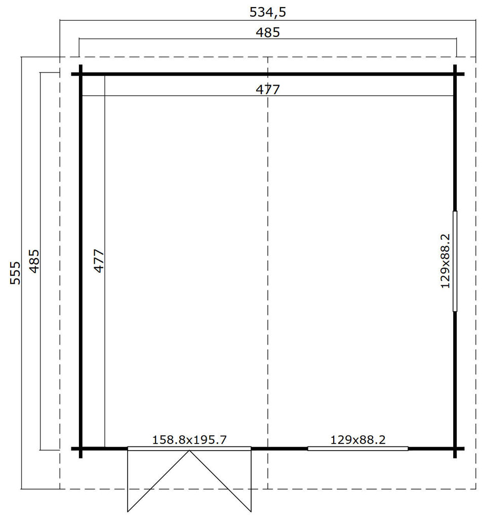 Vierasmaja Gotland7F 22,8 m² hinta ja tiedot | Piharakennukset | hobbyhall.fi