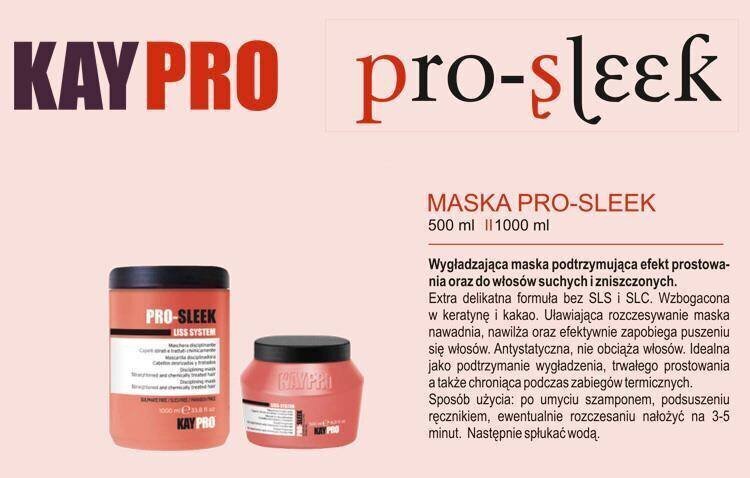Naamio suoristetuille ja kemiallisesti käsitellyille hiuksille KayPro Disciplining Mask, 1000 ml hinta ja tiedot | Naamiot, öljyt ja seerumit | hobbyhall.fi