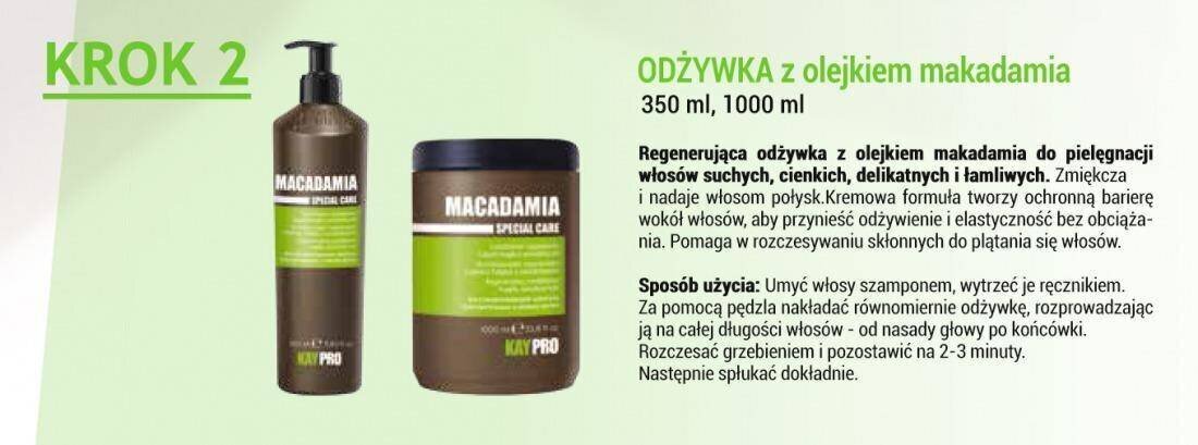 Hoitoaine hauraille hiuksille KayPro Macadamia Special Care Conditioner, 350 ml hinta ja tiedot | Hoitoaineet | hobbyhall.fi