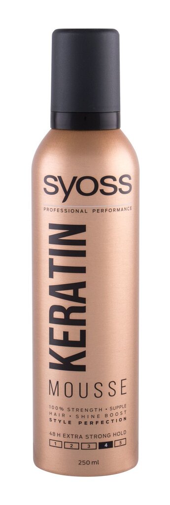 Syoss Keratin muotovaahto 250 ml hinta ja tiedot | Kampaamotuotteet | hobbyhall.fi