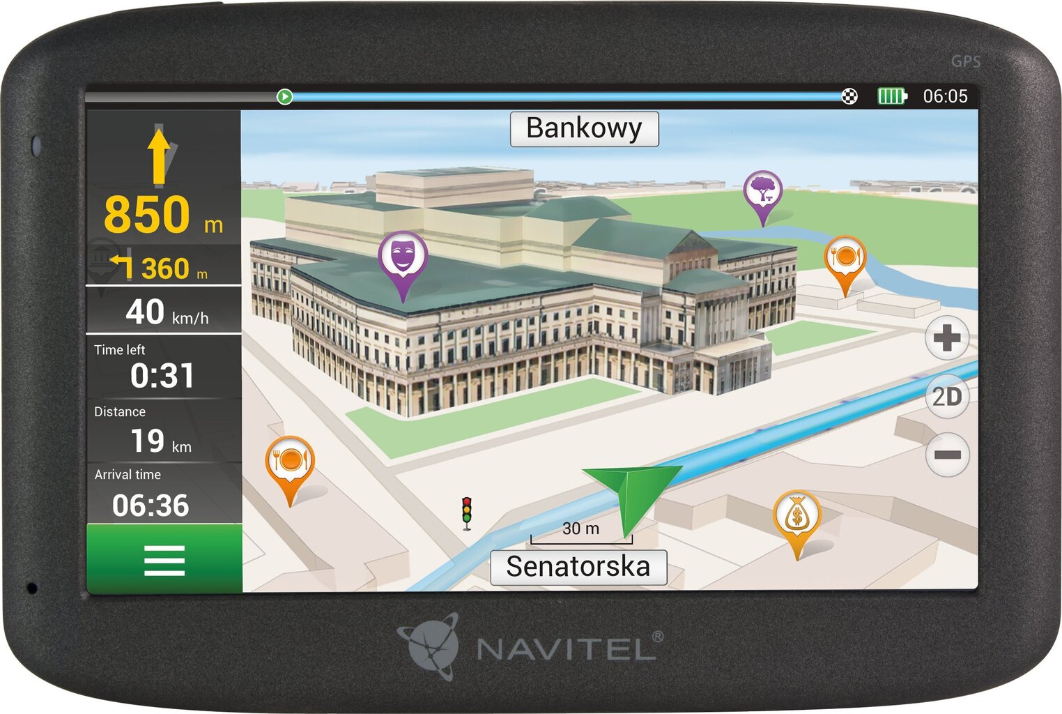 NAVITEL E500 PND, 47 EU-maata + Venäjä, Ukraina, Valko-Venäjä, Kazakstan. hinta ja tiedot | GPS-laitteet | hobbyhall.fi