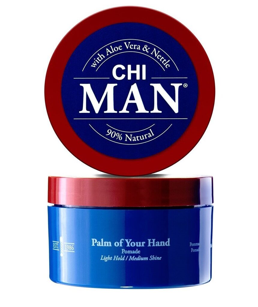 Keskipitkänpitoinen hiuspomade CHI MAN Palm Of Your Hand Light Hold Pomade 85g hinta ja tiedot | Kampaamotuotteet | hobbyhall.fi
