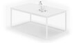 Sohvapöytä Narisa 100x60 cm, valkoinen hinta ja tiedot | Sohvapöydät | hobbyhall.fi