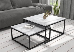 Sohvapöytäsetti ADRK Furniture Kama, harmaa/musta hinta ja tiedot | Sohvapöydät | hobbyhall.fi