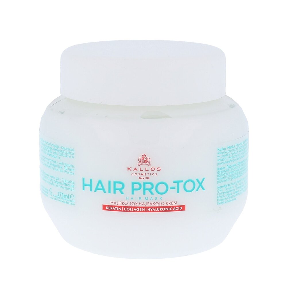Kallos Cosmetics Hair Pro-Tox hiusnaamio 275 ml hinta ja tiedot | Naamiot, öljyt ja seerumit | hobbyhall.fi