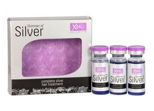 Hiusseerumi Xpel Shimmer Of Silver Hair Treatment Shots 3 x 12 ml hinta ja tiedot | Naamiot, öljyt ja seerumit | hobbyhall.fi