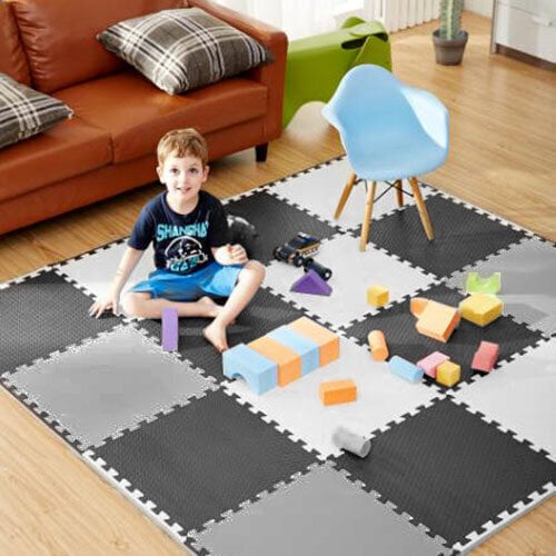 Palapelimatto Ricokids Chessboard, 9 kpl hinta ja tiedot | Leikkimatot | hobbyhall.fi