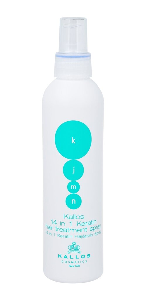 Kallos 14 in 1 Keratin Hair Treatment Spray 200 ml hinta ja tiedot | Naamiot, öljyt ja seerumit | hobbyhall.fi