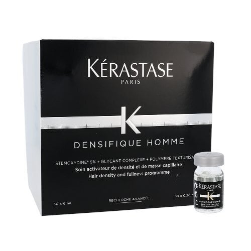 Hiusten kasvua edistävät ampullit Kerastase Densifique Homme 30x6ml hinta ja tiedot | Naamiot, öljyt ja seerumit | hobbyhall.fi