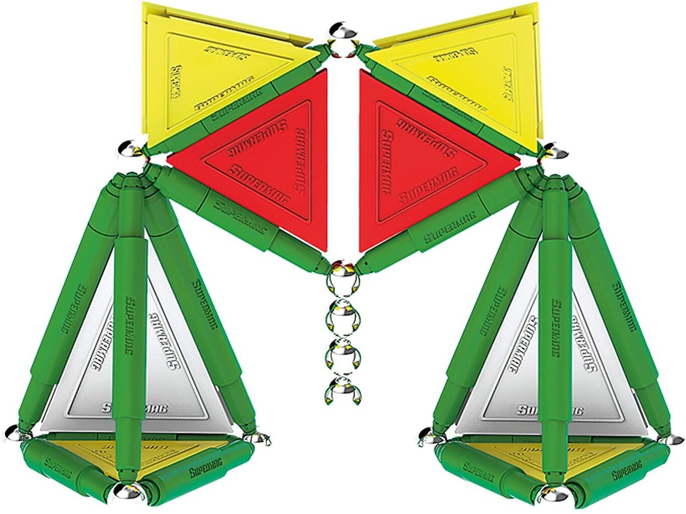 Magneettinen rakennussetti Supermag Primary, 0152, 67 osaa hinta ja tiedot | LEGOT ja rakennuslelut | hobbyhall.fi