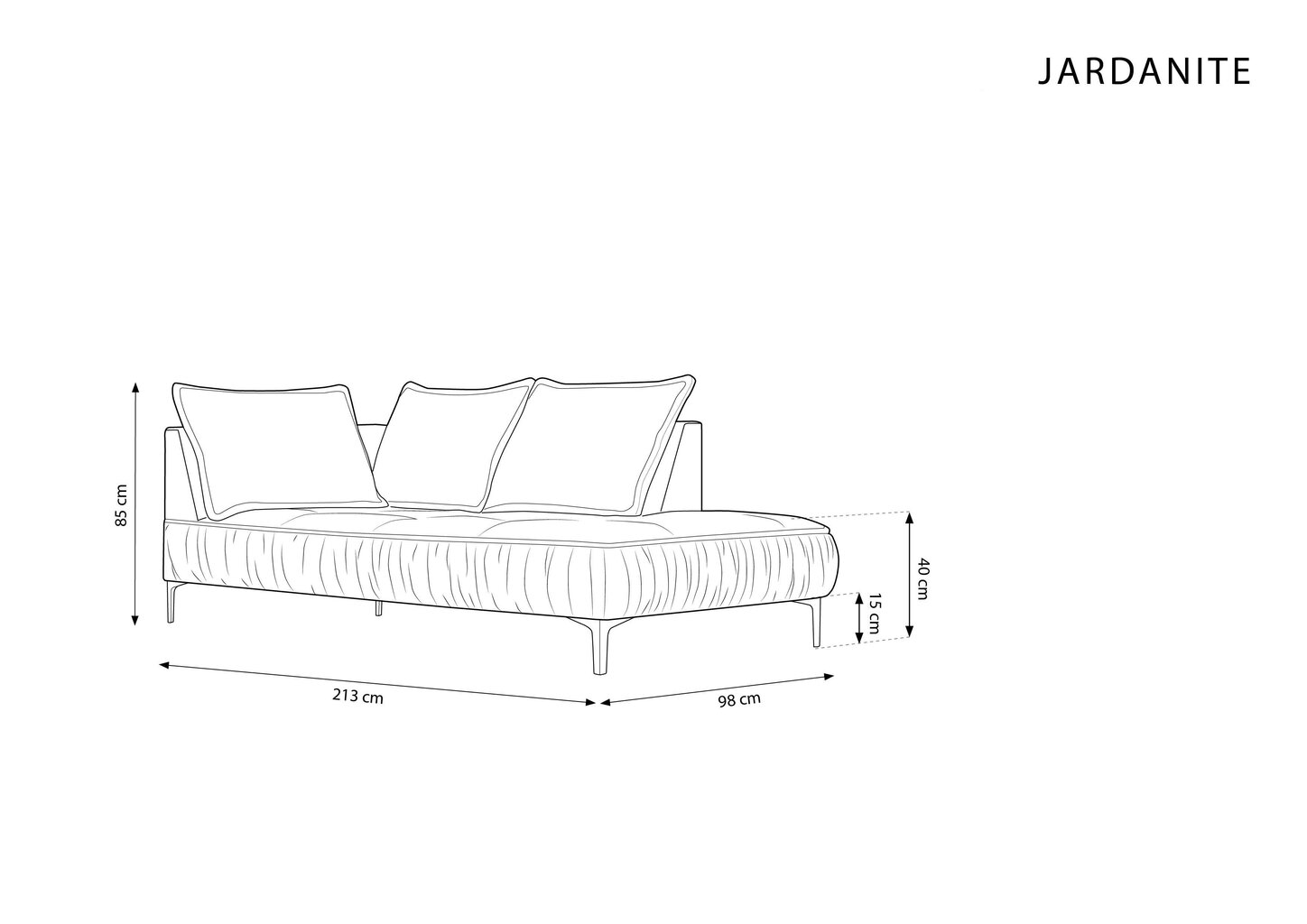 Sohva Micadoni Home Jardanite 2S, beige hinta ja tiedot | Sohvat ja vuodesohvat | hobbyhall.fi