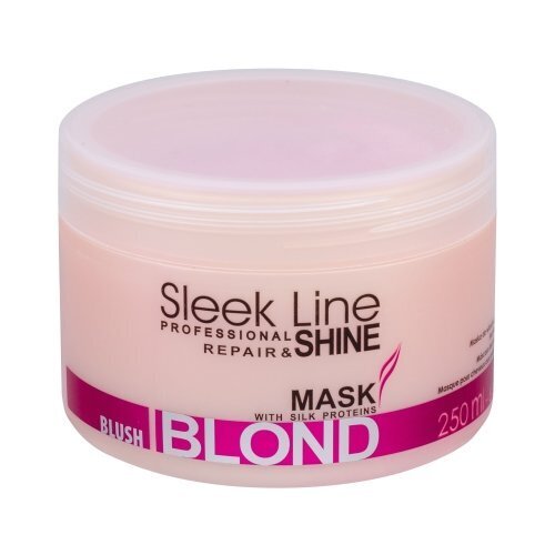 Elvyttävä hiusnaamio Stapiz Sleek Line Blush Blond 250 ml hinta ja tiedot | Naamiot, öljyt ja seerumit | hobbyhall.fi
