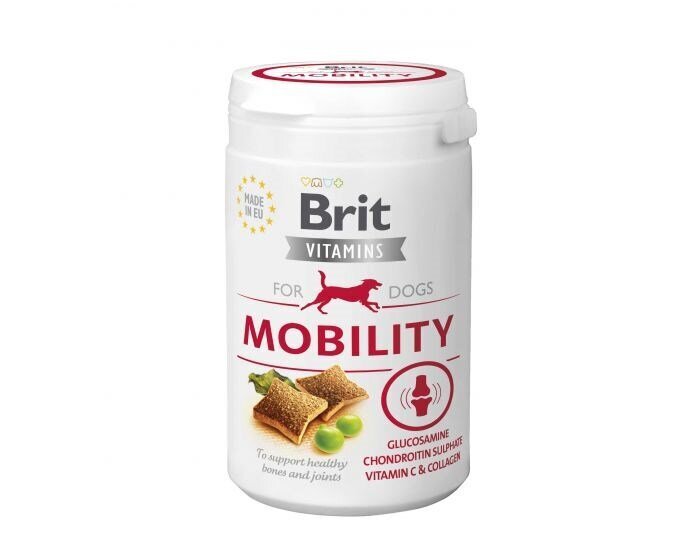 Brit Vitamins Mobility vitamiinilisäravinto koirille, 150 g hinta ja tiedot | Koiran terveys ja hyvinvointi | hobbyhall.fi