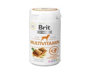 Brit Vitamins Monivitamiinilisäravinto koirille vitamiinilla, 150 g hinta ja tiedot | Koiran terveys ja hyvinvointi | hobbyhall.fi