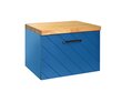 Besco Floo 80 Kylpyhuonekaappi tammisella työtasolla, sininen/musta hinta ja tiedot | Kylpyhuonekaapit | hobbyhall.fi