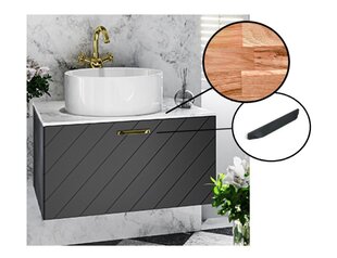 Besco Floo 80 kylpyhuonekaappi tammisella tasolla, musta hinta ja tiedot | Kylpyhuonekaapit | hobbyhall.fi