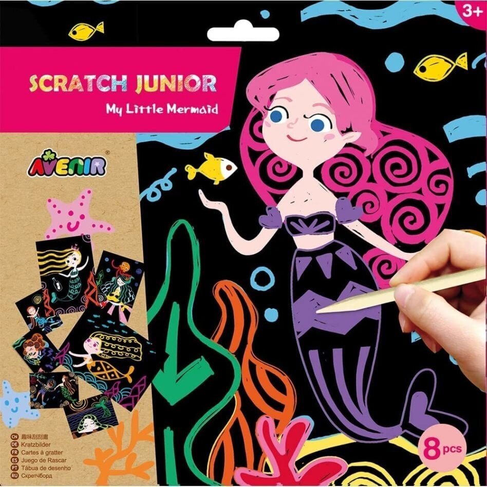 Raaputussetti My Little Mermaid Avenir Scratch, 7331677 hinta ja tiedot | Kehittävät lelut | hobbyhall.fi