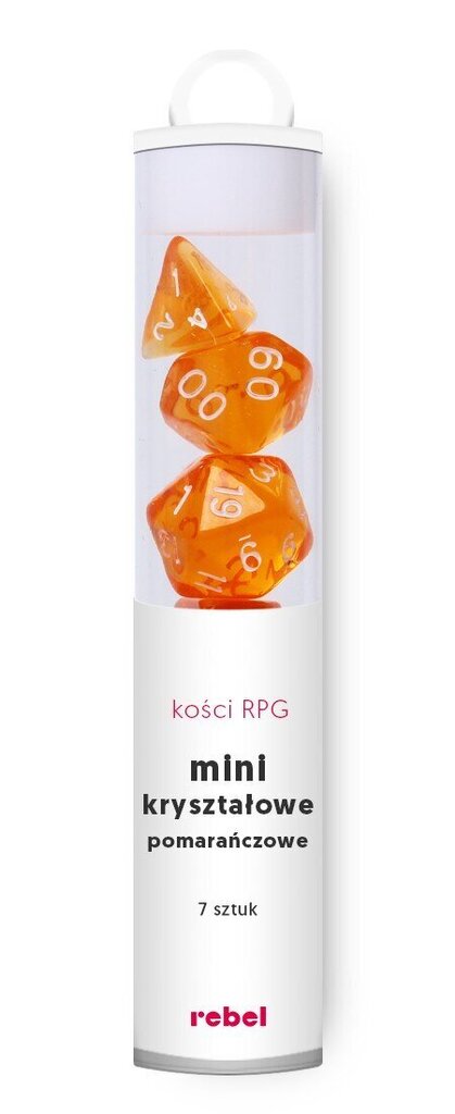 Noppasarja Rebel Rpg Mini Crystal, oranssi hinta ja tiedot | Lautapelit ja älypelit | hobbyhall.fi