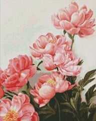 Timanttimosaiikki Ideyka Peonies, 40 x 50 cm hinta ja tiedot | Timanttimaalaukset | hobbyhall.fi