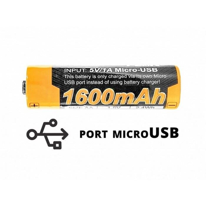 Fenix USB ARB-L14U Akku (14500 1600 mAh 1,5 V) hinta ja tiedot | Muut retkeilyvarusteet | hobbyhall.fi