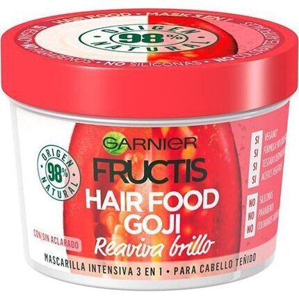 Hiusnaamio Garnier Fructis Hair Food Goji 3-in-1, 390ml  hinta ja tiedot | Naamiot, öljyt ja seerumit | hobbyhall.fi