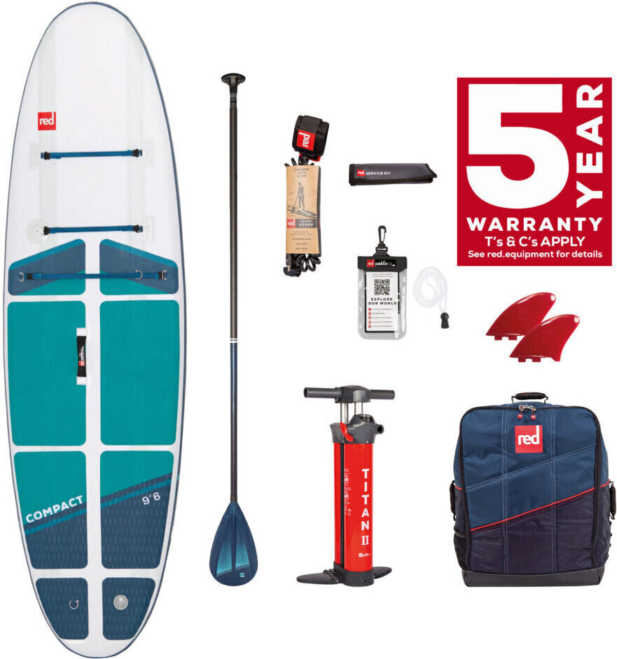 Puhallettava SUP-lauta Red Paddle Co Compact Sup, 290x81 cm, sininen hinta ja tiedot | SUP-laudat | hobbyhall.fi