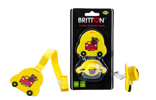 Ortodonttinen tutti ja tutinpidike Karu, Britton, 3k+, keltainen hinta ja tiedot | Britton Lapset | hobbyhall.fi