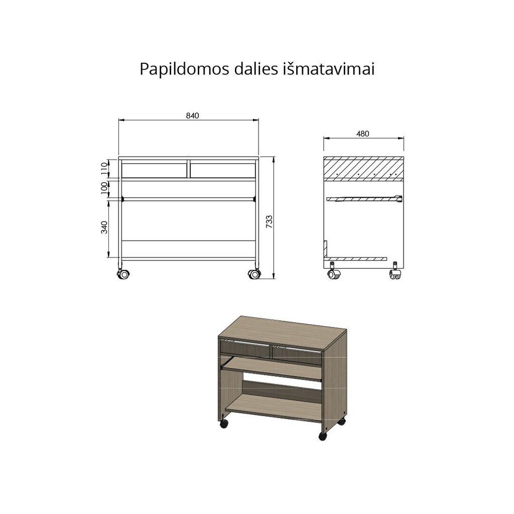 Muunneltava ompelupöytä Create M+ R38002LN, ruskea hinta ja tiedot | Ompelutarvikkeet | hobbyhall.fi