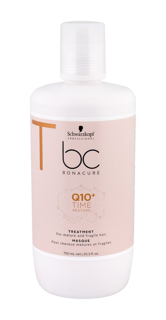 Hiusnaamio Schwarzkopf Professional BC Bonacure Time Restore Q10 plus 750 ml hinta ja tiedot | Naamiot, öljyt ja seerumit | hobbyhall.fi