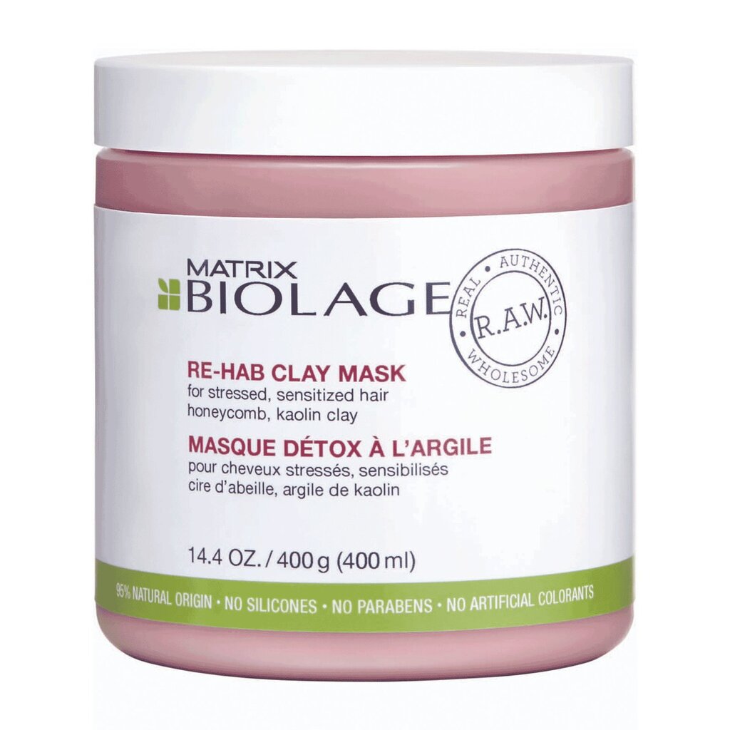 Naamio vaurioituneille hiuksille Matrix Biolage RAW Vaahdota uudelleen 400 ml hinta ja tiedot | Naamiot, öljyt ja seerumit | hobbyhall.fi