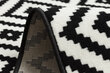 Matto BCF MORAD Ruta timantteja musta / kerma 70 cm hinta ja tiedot | Isot matot | hobbyhall.fi