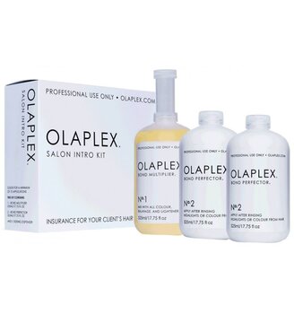 Korjaava hiustuote setti Olaplex Salon Into Kit 3x525 ml hinta ja tiedot | Naamiot, öljyt ja seerumit | hobbyhall.fi