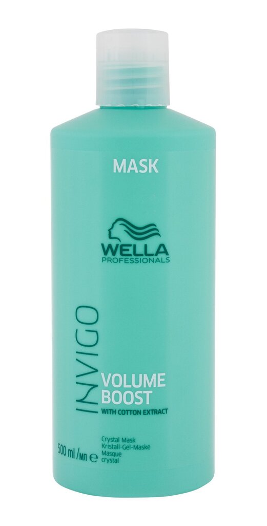 Volyymia antava naamio Wella Invigo Volume Boost Crystal Mask 500ml hinta ja tiedot | Naamiot, öljyt ja seerumit | hobbyhall.fi