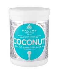 Kallos Cosmetics Coconut hiusnaamio 1000 ml hinta ja tiedot | Naamiot, öljyt ja seerumit | hobbyhall.fi