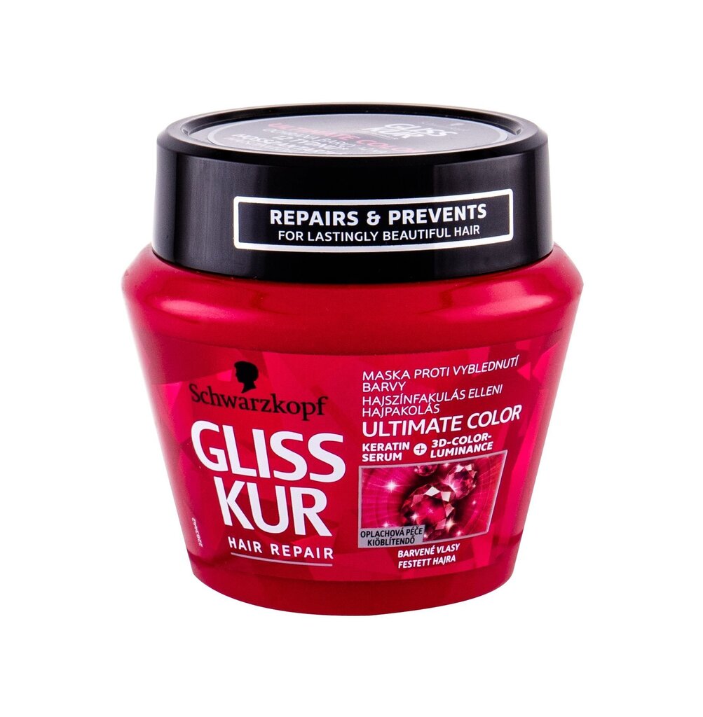 Schwarzkopf Gliss Kur Ultimate Color hiusnaamio 300 ml hinta ja tiedot | Naamiot, öljyt ja seerumit | hobbyhall.fi