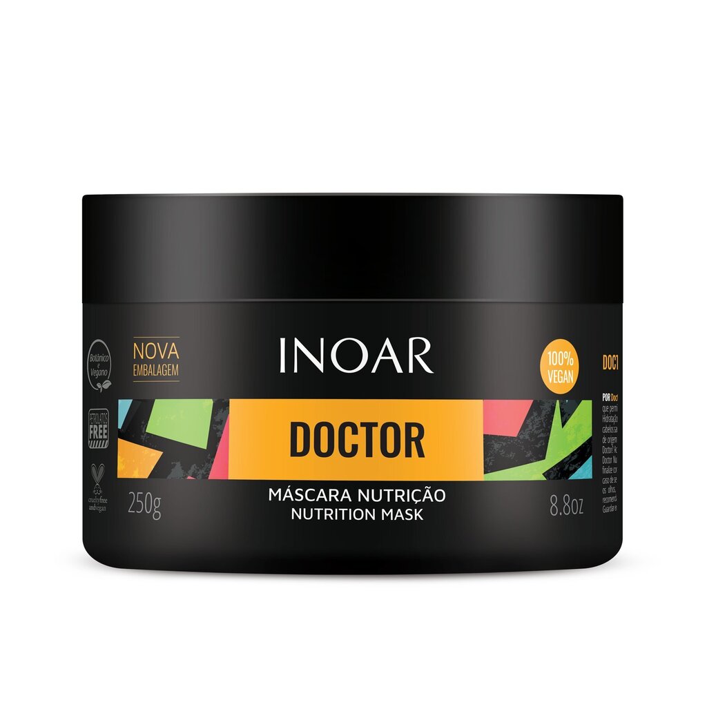 INOAR Doctor Nutrition Mask -ravitseva hiusnaamio 250 g hinta ja tiedot | Naamiot, öljyt ja seerumit | hobbyhall.fi