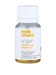 Öljy kaikille hiustyypeille Milk Shake Argan Glistening Argan Oil 10ml hinta ja tiedot | Naamiot, öljyt ja seerumit | hobbyhall.fi