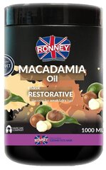 Elvyttävä hiusnaamio Ronney Macadamia Oil Complex Professional 1000 ml hinta ja tiedot | Naamiot, öljyt ja seerumit | hobbyhall.fi