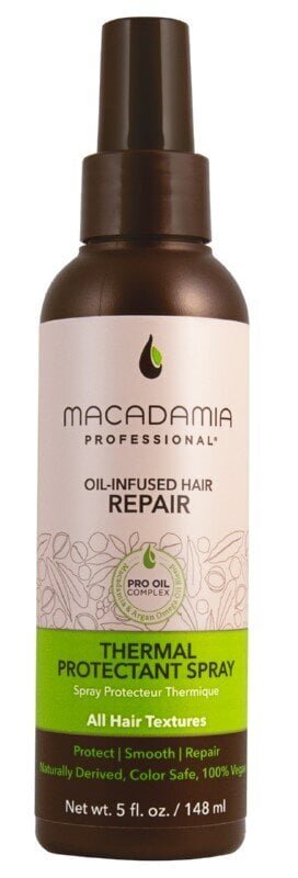 Lämpösuoja suihke hiuksille Macadamia Thermal Protectant 148 ml hinta ja tiedot | Naamiot, öljyt ja seerumit | hobbyhall.fi