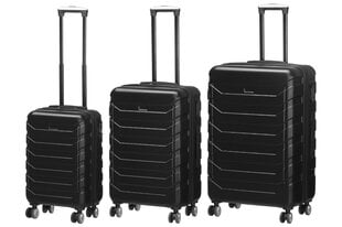 Matkalaukkusetti Acces Luggage Expander, 3 kpl, musta hinta ja tiedot | Acces Lapset | hobbyhall.fi