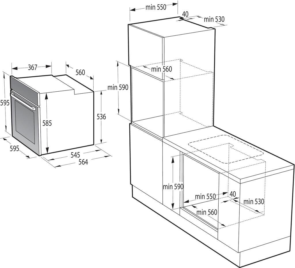 Gorenje BPSX6747A05BG hinta ja tiedot | Erillisuunit | hobbyhall.fi