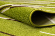 Rugsx Heat-Set Fryz Neli -matto, 60x1000 cm, vihreä hinta ja tiedot | Isot matot | hobbyhall.fi