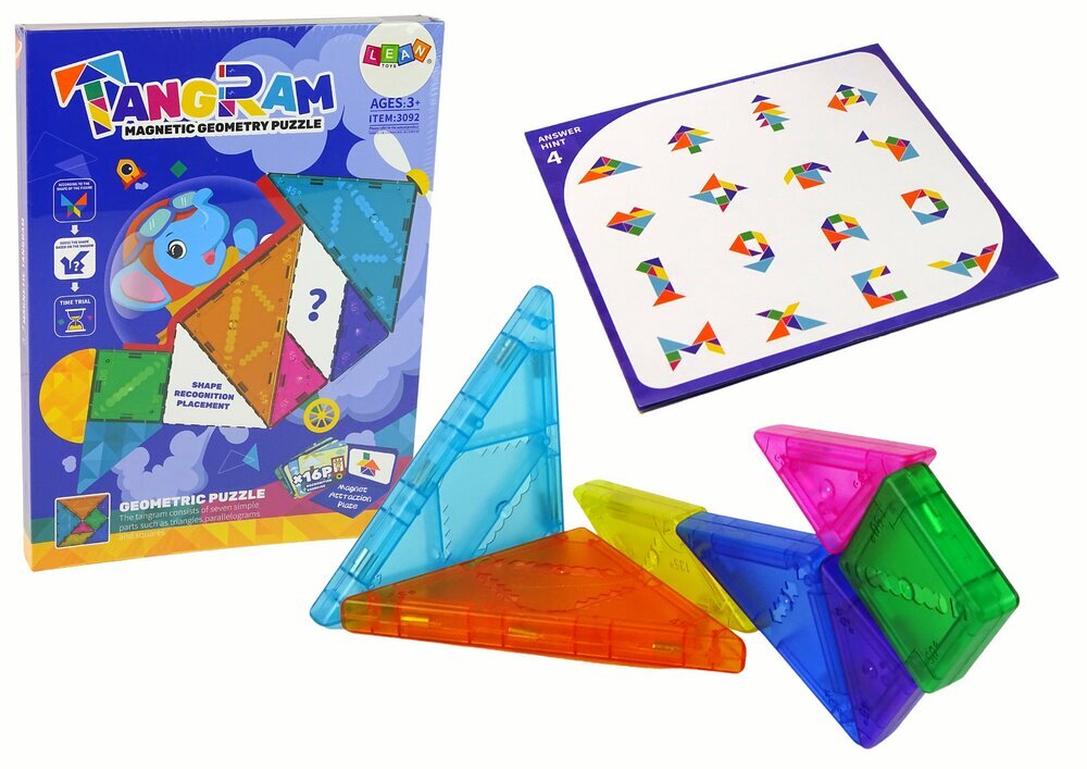 Tangram-palapeli 7 magneettista palikkaa hinta ja tiedot | LEGOT ja rakennuslelut | hobbyhall.fi